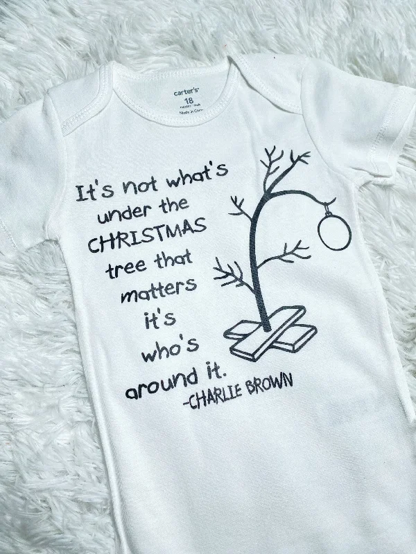 Charlie Brown Tree Infant Onesie