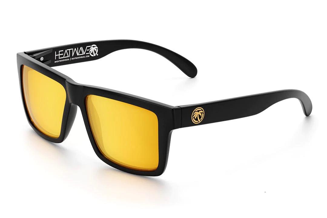 Vise Z87 Sunglasses Black Frame: Tinted Lens - Gold Rush Z87 Lens Relaxed Men's Australian 