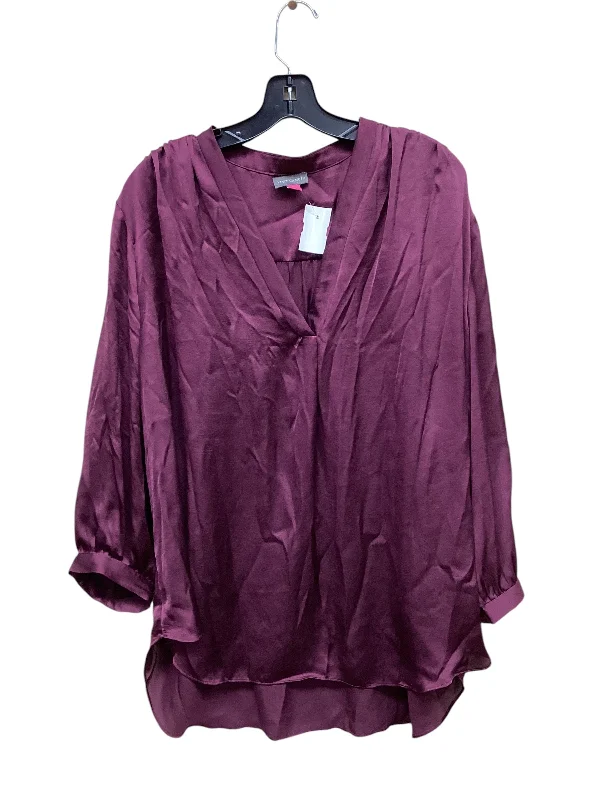 Top Long Sleeve By Vince Camuto In Purple, Size: 3x Edgy Men's Punk