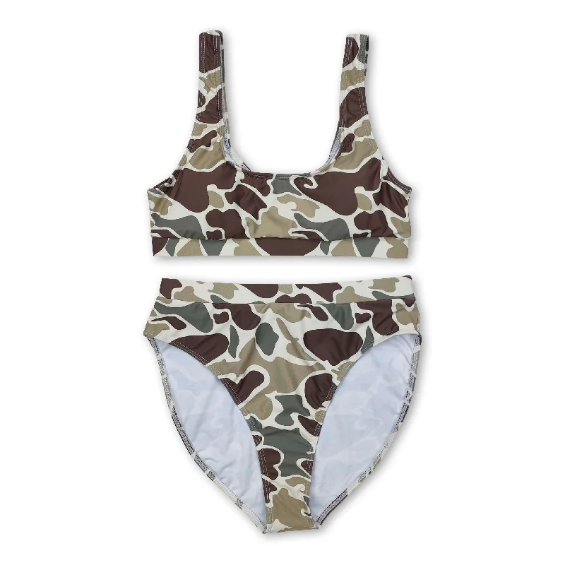 Camo adult women summer swimsuit Refined Men's Velvet