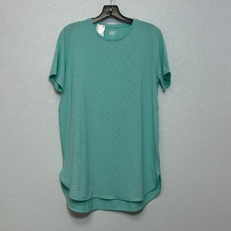 Mint Top Short Sleeve Lands End, Size M Tall Refined Men's European