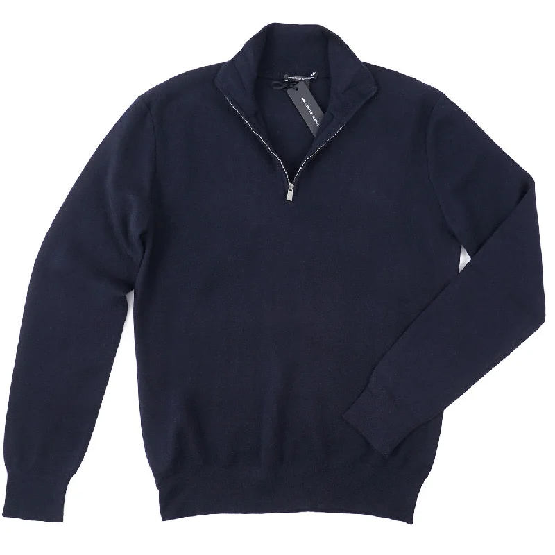 Manrico Slim-Fit Half Zip Cashmere Sweater Elegant Men's Cashmere