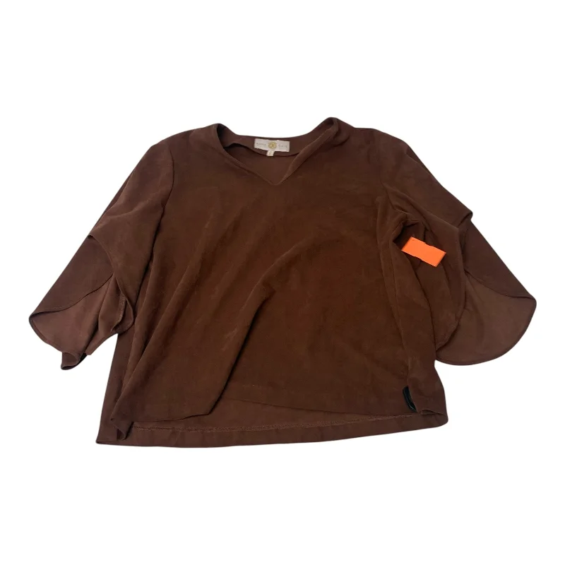 Top Long Sleeve By Anne Cate In Brown, Size: M Bold Men's Animal