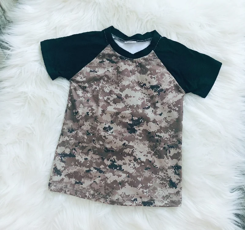 Army Print Camo Tee Tough Men's Military