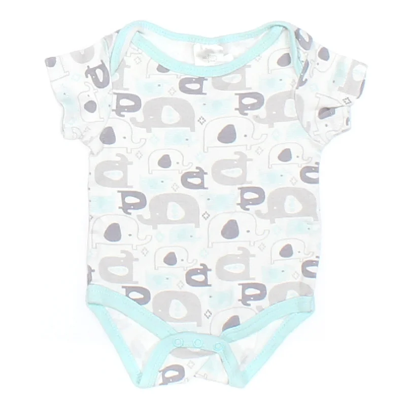 Chick Pea Light Blue,Grey,White Boys Bodysuit Sz 3 mo