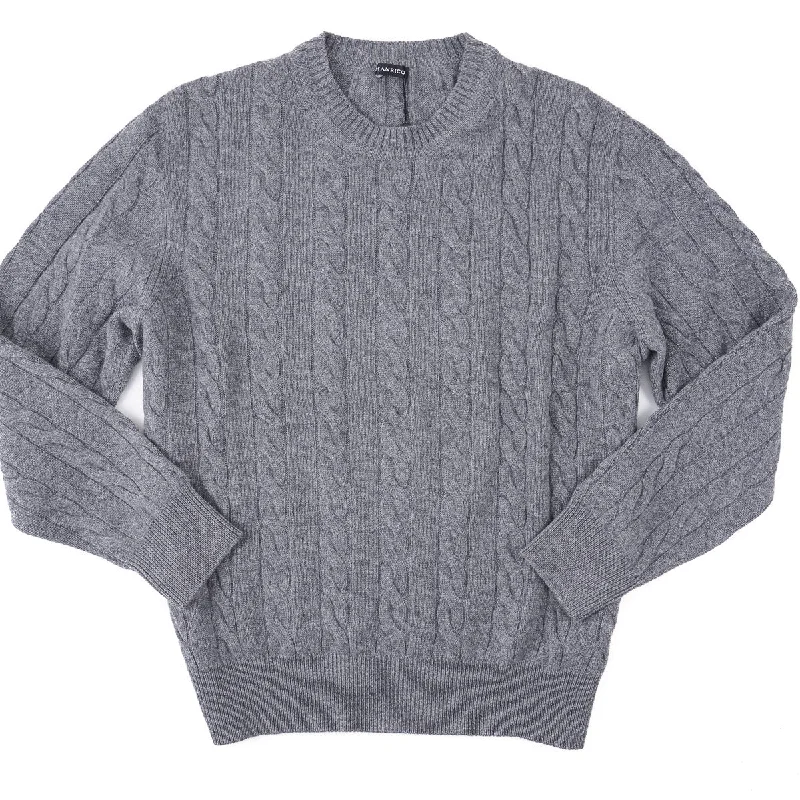 Manrico Cable Knit Cashmere Sweater Classic Men's Pin