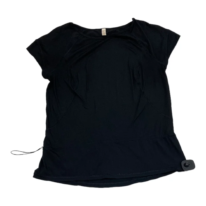 Black Athletic Top Short Sleeve Lucy, Size L Adventure