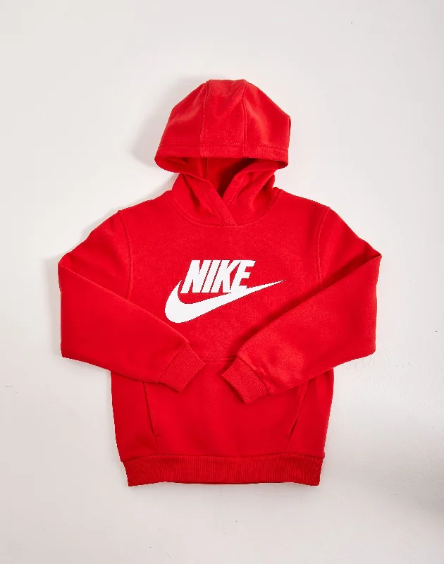 Nike Club Fleece Pullover Hoodie Grade-School Youthful Men's Pop