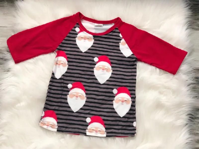 Santa Stripe Raglan Polished Men's Silk