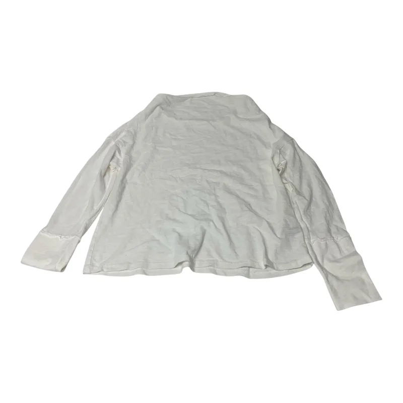 Top Long Sleeve By Shein In White, Size: L Tailored