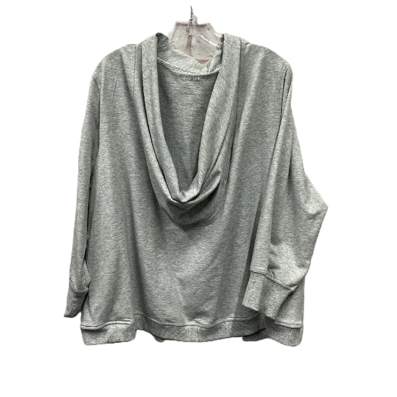 Top Long Sleeve By Lane Bryant In Grey, Size: 2x