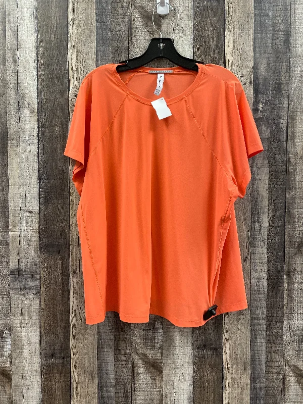 Orange Athletic Top Short Sleeve Athleta, Size 2x Tough Men's Military