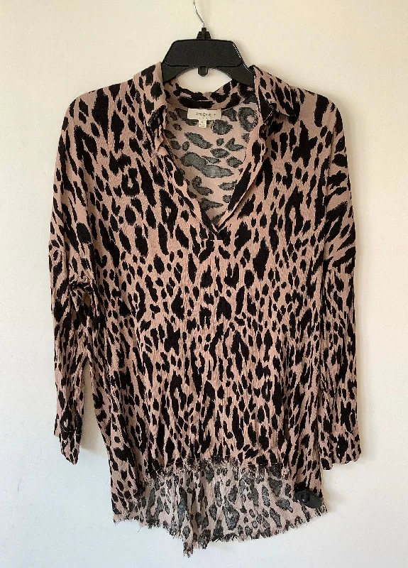 Top Long Sleeve By Umgee In Animal Print, Size: Xl Laid