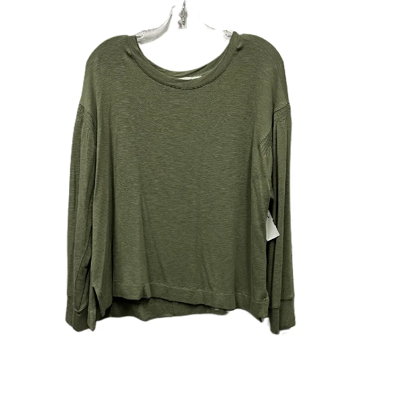 Top Long Sleeve By Loft In Green, Size: M