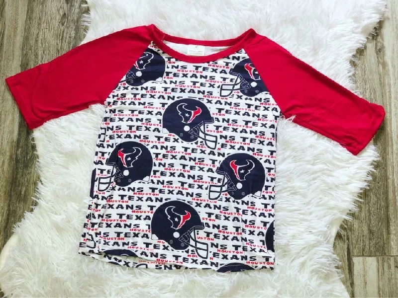 Houston Texans Unisex Raglan Masculine Men's Thick