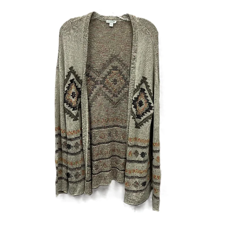 Sweater Cardigan By J. Jill In Tan, Size: L Relaxed Men's Beach