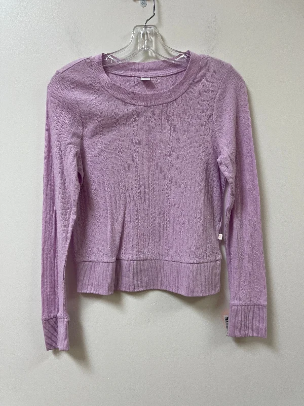 Top Long Sleeve By Old Navy In Purple, Size: S Dapper Men's Bow