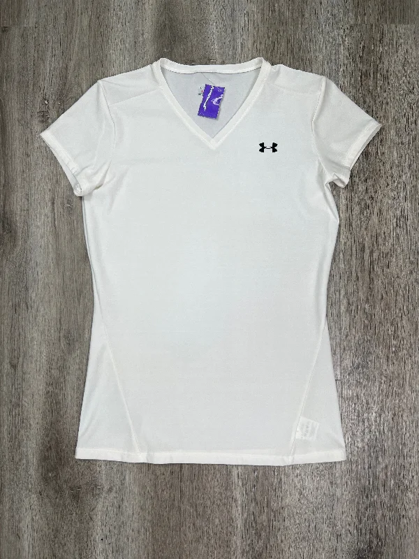 White Athletic Top Short Sleeve Under Armour, Size Xl