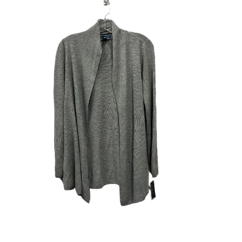 Sweater Cardigan By Karen Scott In Grey, Size: S Bohemian Men's Free