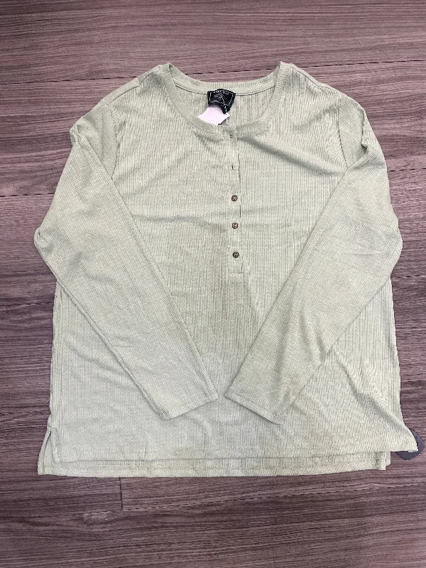 Top Long Sleeve By Bass In Green, Size: Xl Refined Men's Classic 