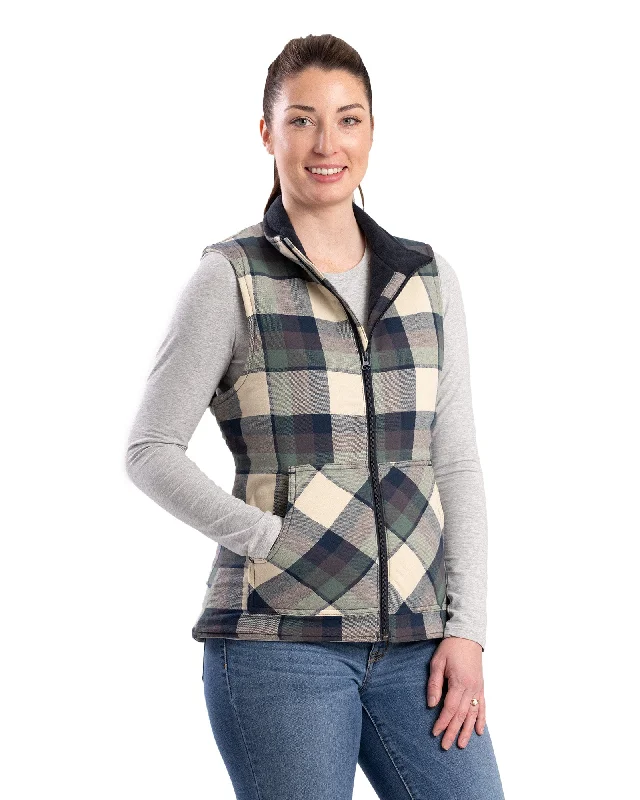 Women's Insulated Flannel Vest Masculine Men's Thick