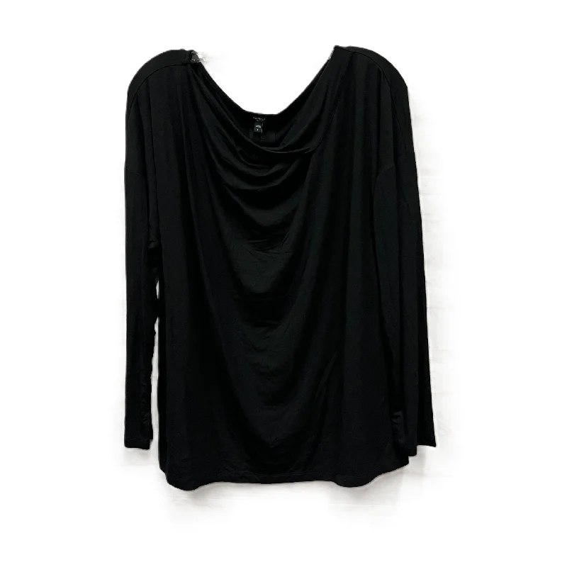 Top Long Sleeve By Express In Black, Size: L Trendy Men's Oversized