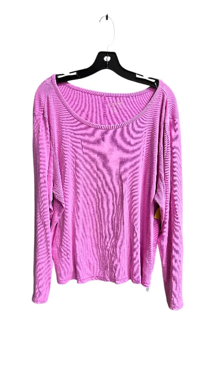 Top Long Sleeve By Universal Thread In Pink, Size: 3x Organic