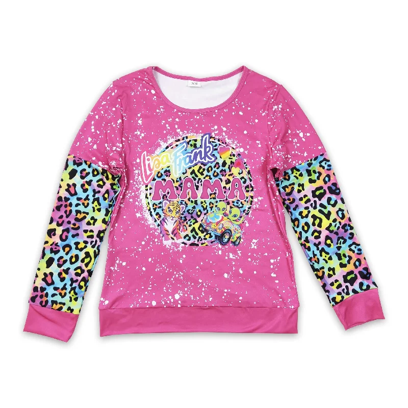 Colorful leopard tiger mama sweatshirt Rugged Men's Outdoor 