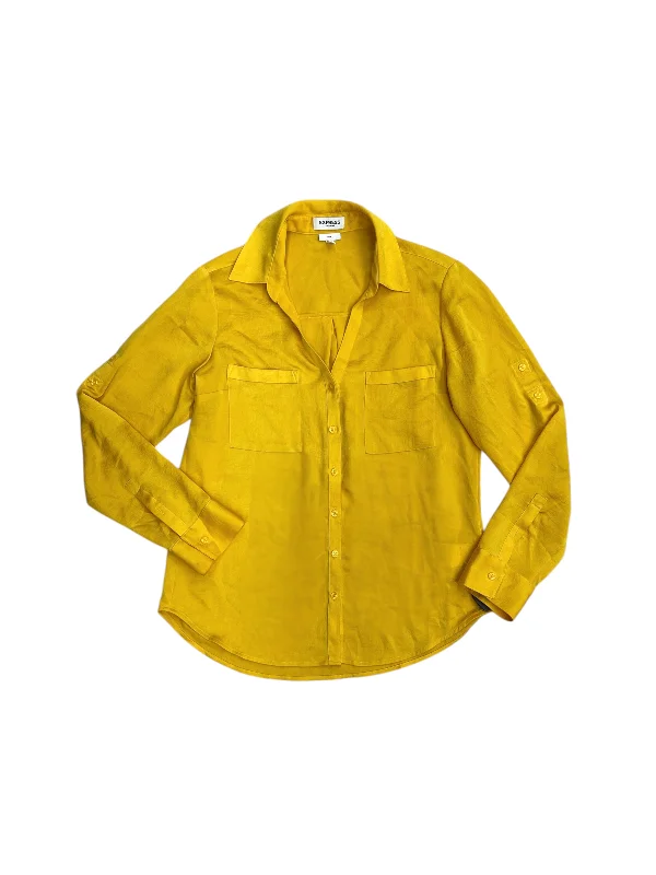 Top Long Sleeve By Express In Yellow, Size: M Dynamic Men's High