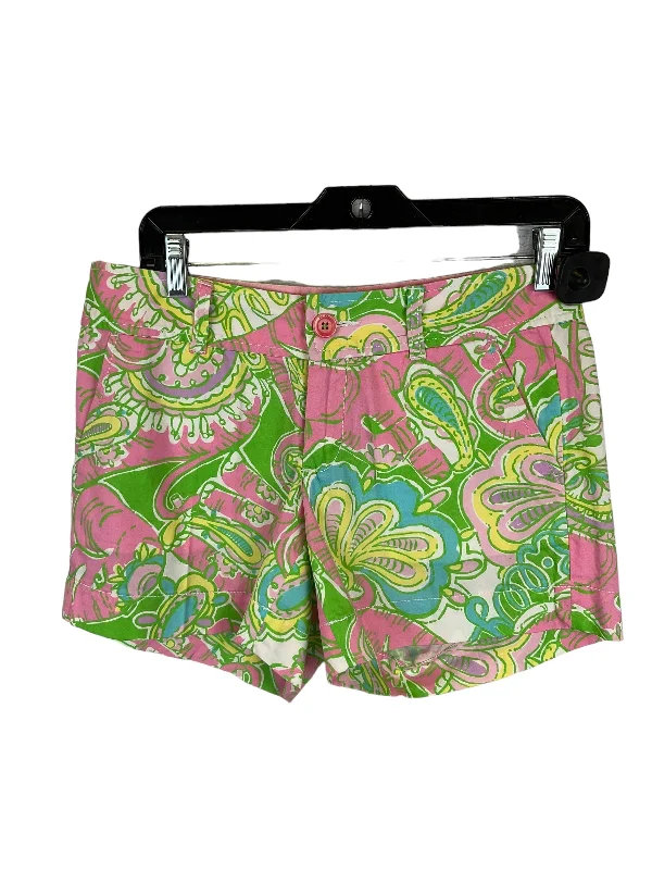 Green & Pink Shorts Lilly Pulitzer, Size 2 Edgy Men's Punk