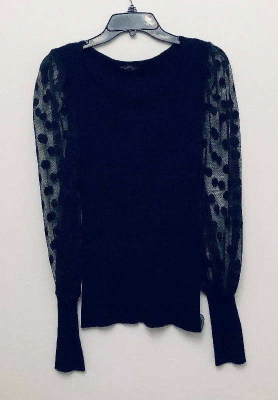 Top Long Sleeve By Clothes Mentor In Black, Size: S Unique Men's Upcycled