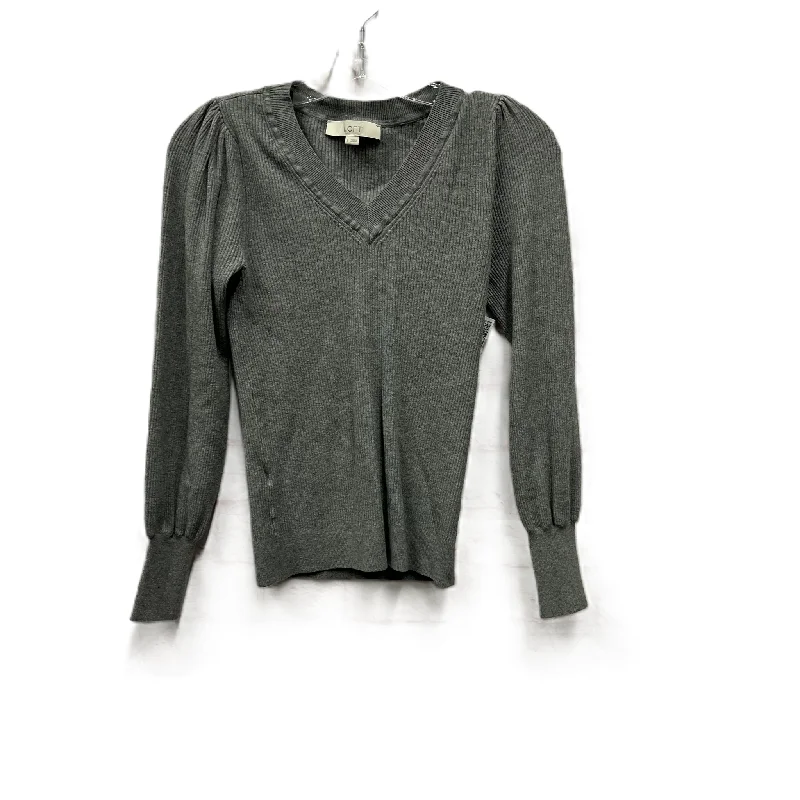 Top Long Sleeve By Loft In Grey, Size: S Confident Men's Power