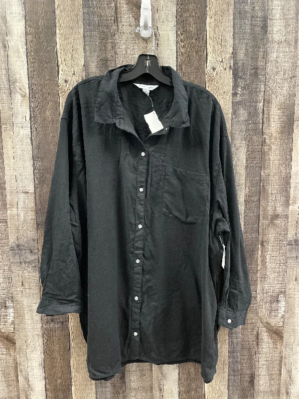 Top Long Sleeve By Old Navy In Black, Size: 3x Sophisticated Men's 