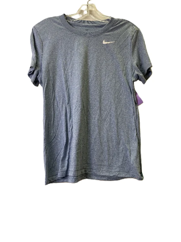 Blue Athletic Top Short Sleeve By Nike, Size: L Dynamic Men's High