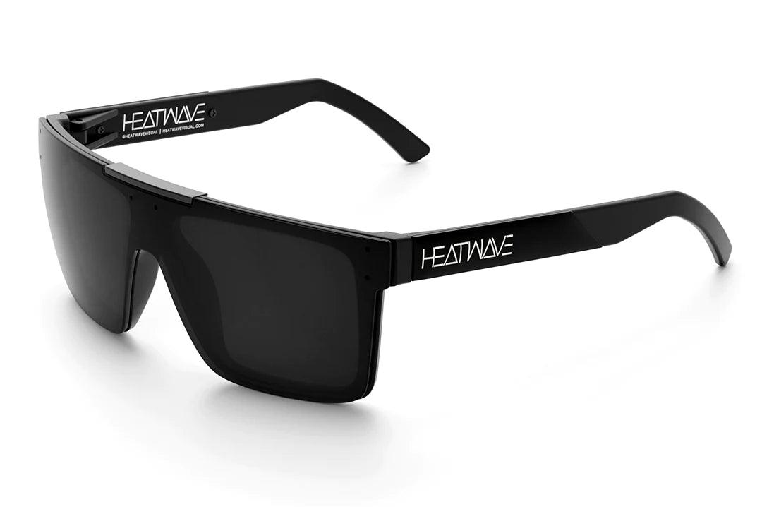 Quatro Sunglasses: Black Metal Customs Black Lens Dynamic Men's Moto