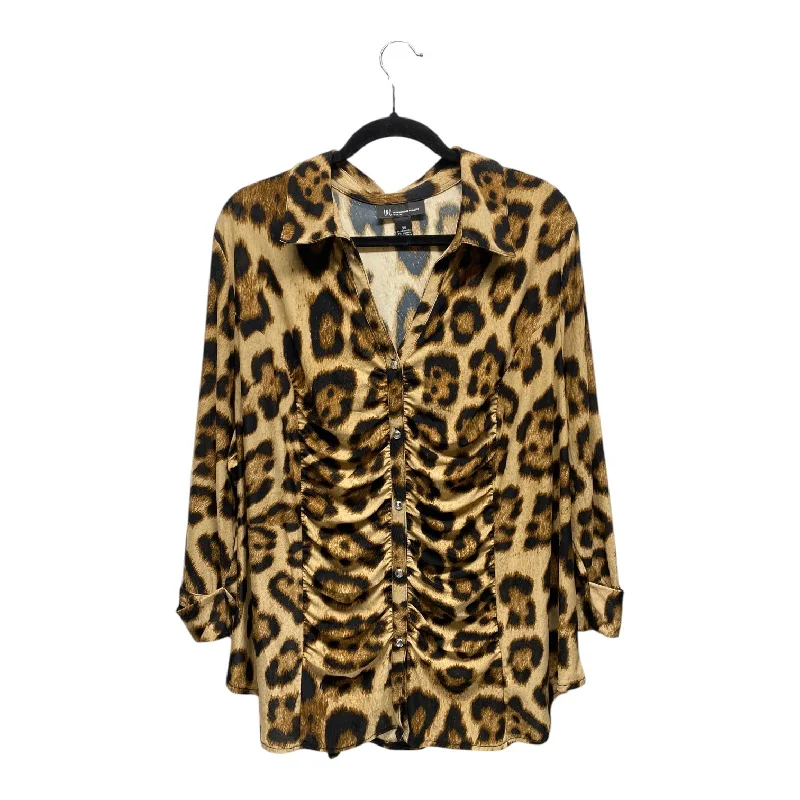 Top Long Sleeve By Inc In Animal Print, Size: 3x Earthy Men's Hemp