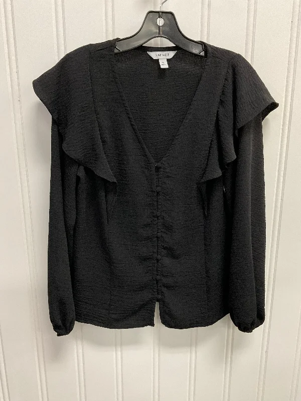 Top Ls By Nine West In Black, Size:M Bold Men's Animal