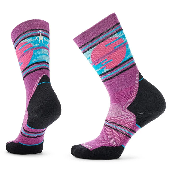 Women's Trail Run Targeted Cushion Sunset Trail Crew Socks Minimalist Men's Casual 