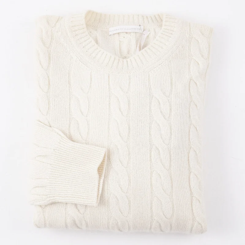 Manrico Cable Knit Cashmere Sweater Lumberjack