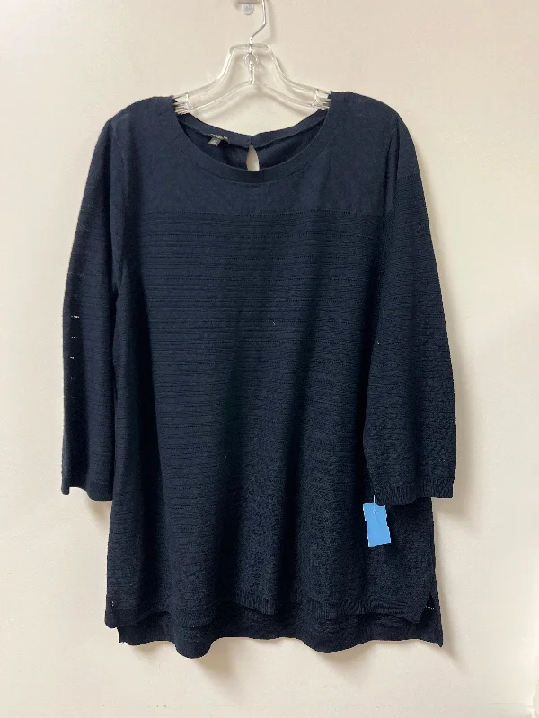 Top Long Sleeve By Talbots In Navy, Size: 2x Youthful Men's Pop