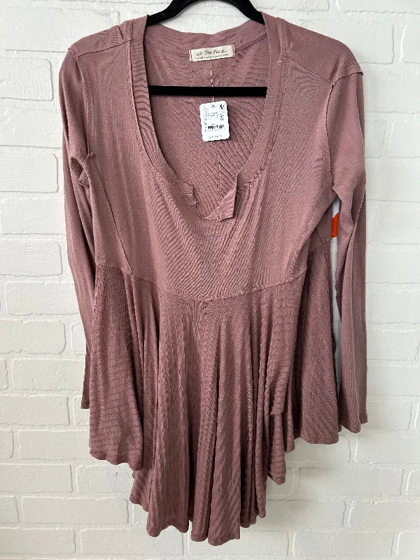 Top Long Sleeve By We The Free In Pink, Size: M Laid