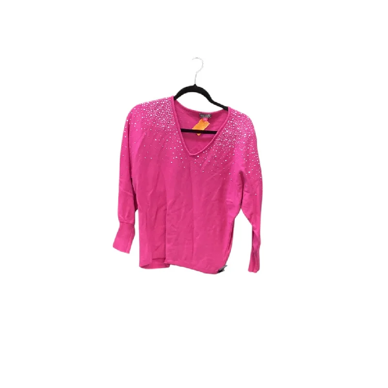 Top Long Sleeve By Vince Camuto In Pink, Size: M Unique Men's Patch