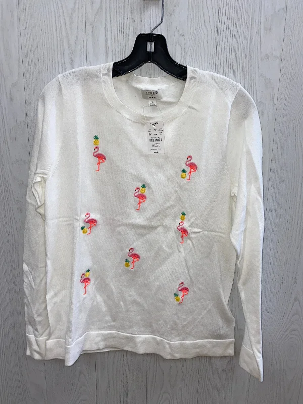 Top Long Sleeve By J. Crew In White, Size: L Practical Men's Multi