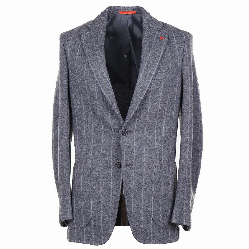 Isaia Soft Jersey Flannel Wool Suit Monochromatic All