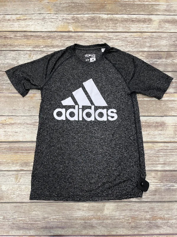 Grey Athletic Top Short Sleeve Adidas, Size S Sharp Men's Italian