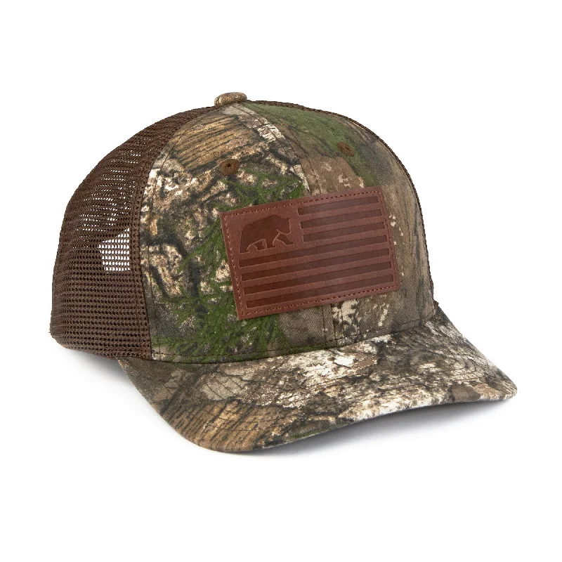 Flag Patch Mesh-Back Camo Cap Refined Men's Velvet