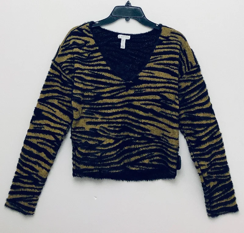 Top Long Sleeve By Leith In Black & Yellow, Size: M Practical Men's Multi