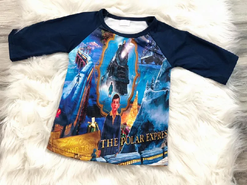 Polar Express Raglan Unique Men's Upcycled