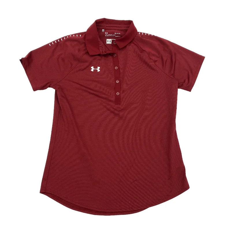 RED UNDER ARMOUR ATHLETIC TOP SS, Size S Casual Men's Short