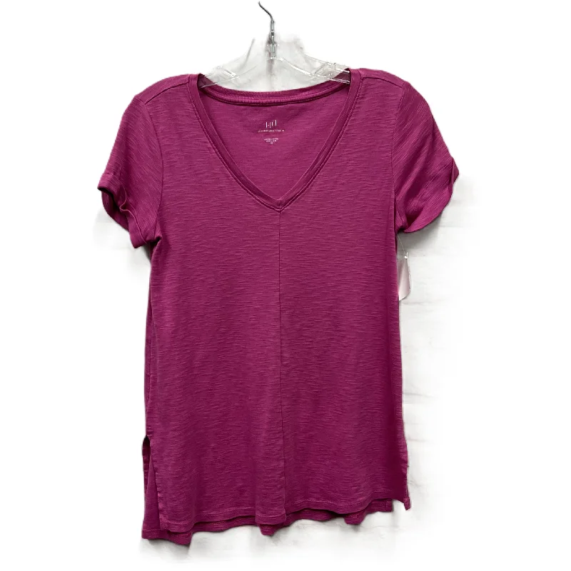 Top Short Sleeve Basic By J. Jill In Pink, Size: Xs Cool Men's Distressed